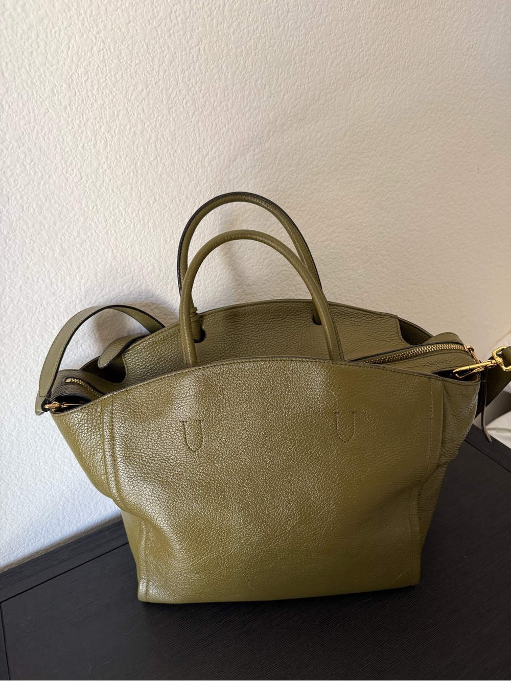 Coccinelle Narcisse in Olive Green Medium size - Picture 7 of 9